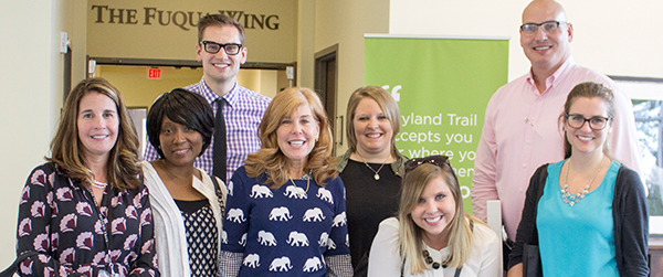 group of mental health professionals on a tour of Skyland Trail