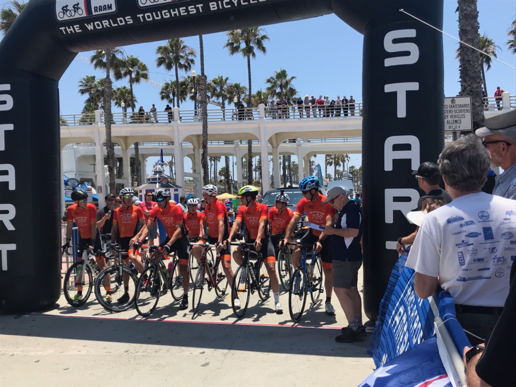 Team FSHD Skyland Trail at the 2019 RAAM Starting Line