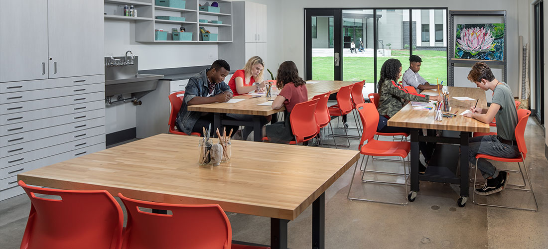 Adolescent Campus Art Room