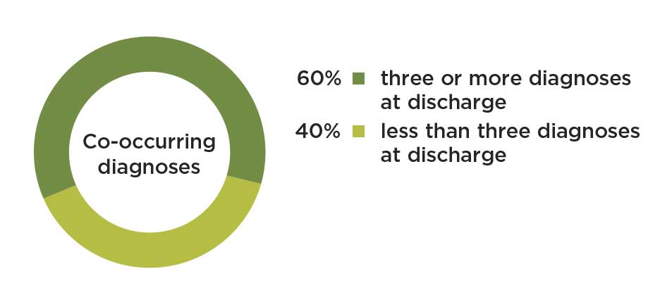 pie chart showing patient complexity in 2019