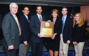 Skyland Trail leaders receiving APA Gold Achievement Award in 2004