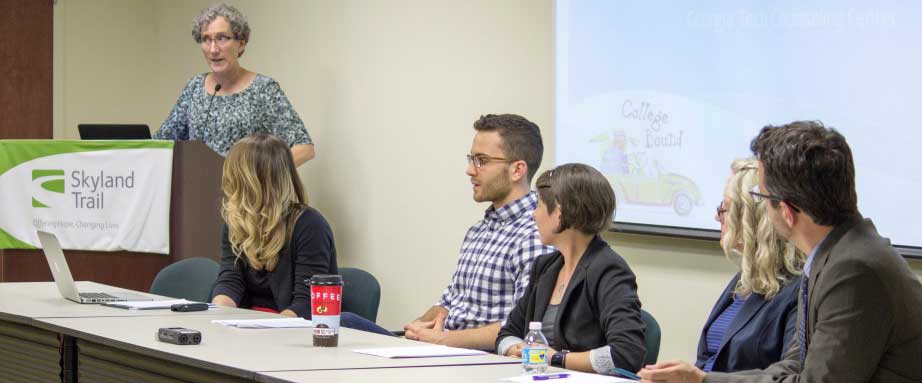 professional participating in panel discussion