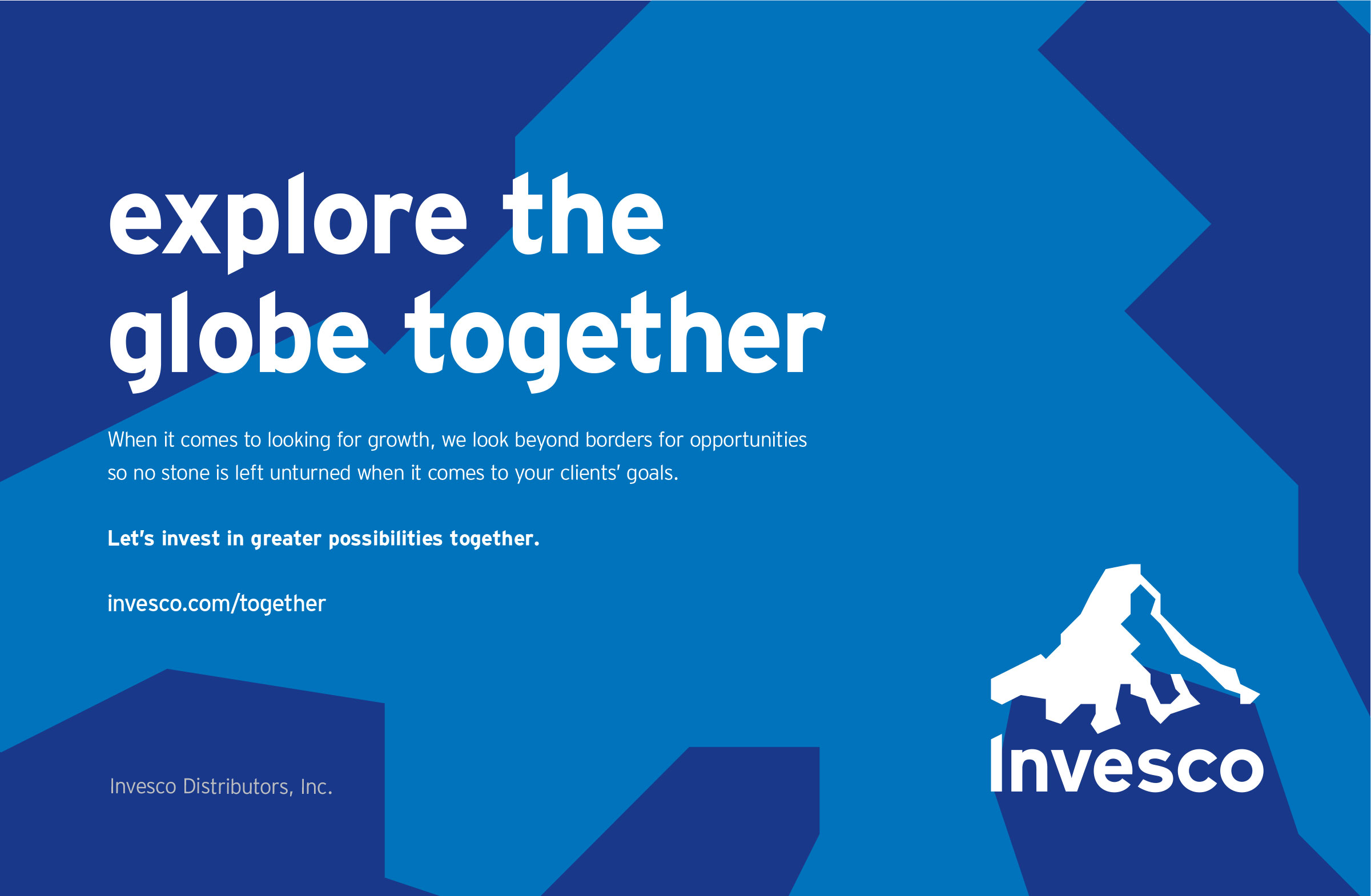 Explore the globe together. Invesco