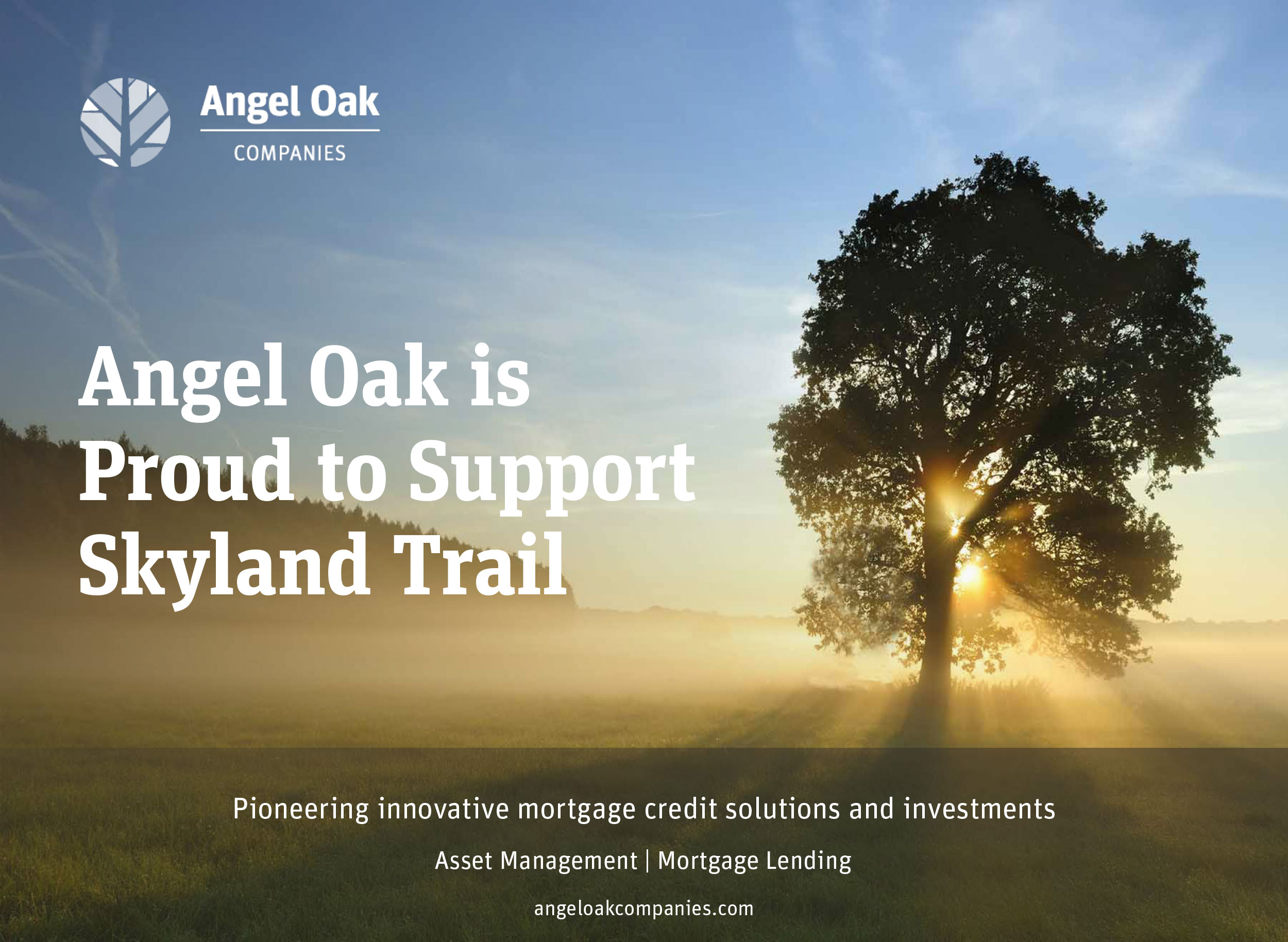 Angel Oak is proud to support Skyland Trail