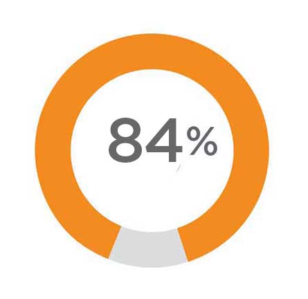 84%