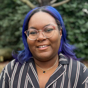 a portrait photo of Yasmine Wallace, MSW