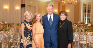 Benefits of Laughter co-chairs Nan Easterlin, Anne Marino, Skyland Trail Board Chair Mark Tipton, and Skyland Trail President and CEO Beth Finnerty