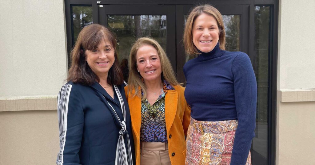 three women stand outside Skyland Trail Dorothy C. Fuqua Center